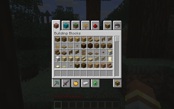 Creative inventory in survival mode