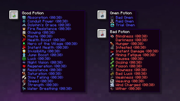 All Potion Effects