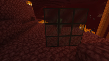 An invisible husk spotted through a spectreglass window