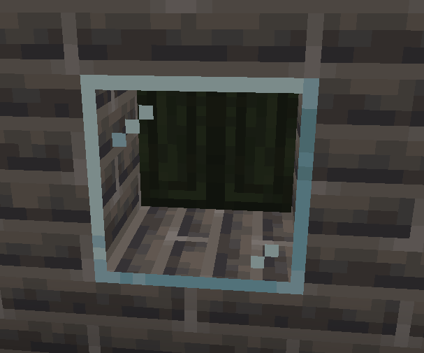 Open through transparent blocks