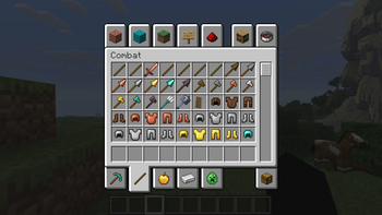 Combat tab with s t i c k s