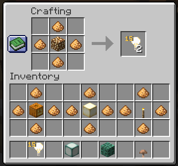 Crafting recipe.