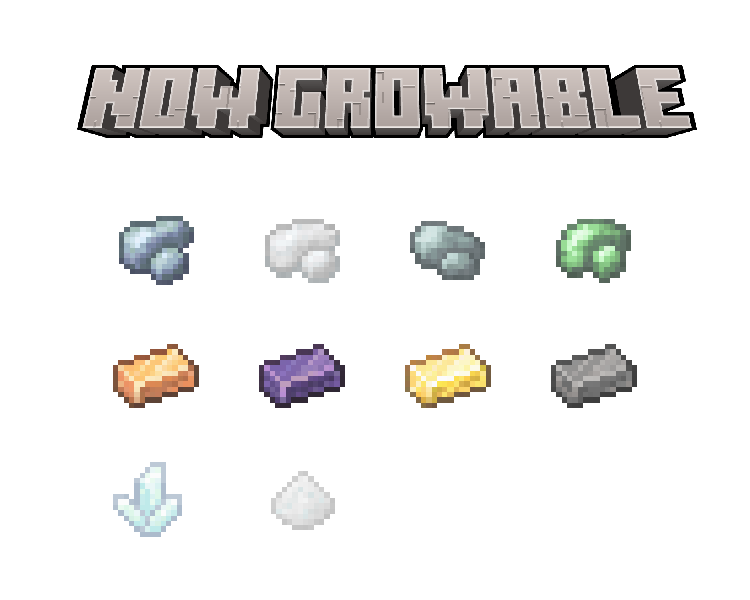 Ores that are growable